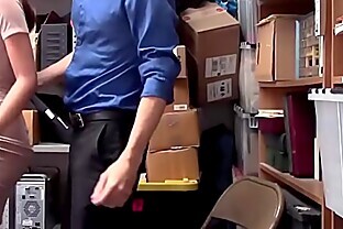 Asian Teen Thief Suspected and Fucked by Security Guard