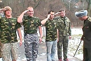 Military Bukkake Orgy