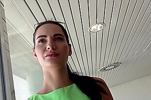 German Scout - Skinny Holiday Teen Megan Public Fuck at Pick Up Casting 12 min
